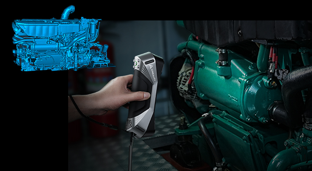 סורק תלת מימד Creality CR-Scan Raptor - צבע שחור שנה אחריות ע"י היבואן הרשמי